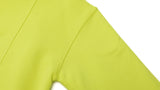 ダブルユーブイプロジェクト(WV PROJECT) COMBI HALF ZIPPER T-SHIRT LIME JJLT7332
