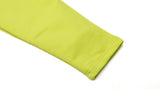 ダブルユーブイプロジェクト(WV PROJECT) COMBI HALF ZIPPER T-SHIRT LIME JJLT7332