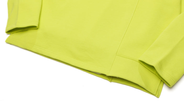 ダブルユーブイプロジェクト(WV PROJECT) COMBI HALF ZIPPER T-SHIRT LIME JJLT7332