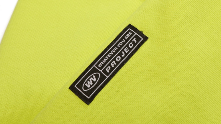 ダブルユーブイプロジェクト(WV PROJECT) COMBI HALF ZIPPER T-SHIRT LIME JJLT7332