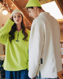 ダブルユーブイプロジェクト(WV PROJECT) COMBI HALF ZIPPER T-SHIRT CREAM JJLT7332