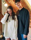 ダブルユーブイプロジェクト(WV PROJECT) COMBI HALF ZIPPER T-SHIRT CREAM JJLT7332