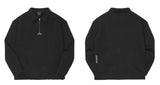 ダブルユーブイプロジェクト(WV PROJECT) COMBI HALF ZIPPER T-SHIRT BLACK JJLT7332