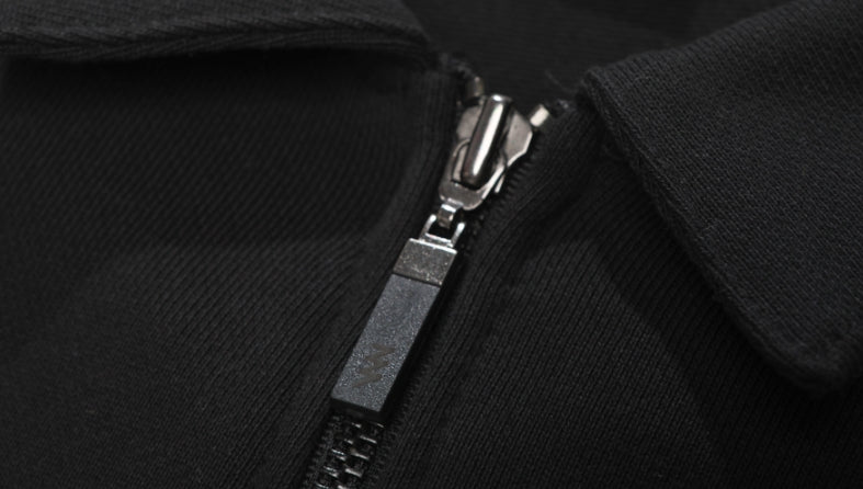 ダブルユーブイプロジェクト(WV PROJECT) COMBI HALF ZIPPER T-SHIRT BLACK JJLT7332