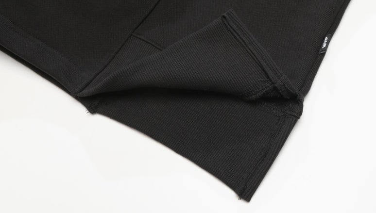 ダブルユーブイプロジェクト(WV PROJECT) COMBI HALF ZIPPER T-SHIRT BLACK JJLT7332