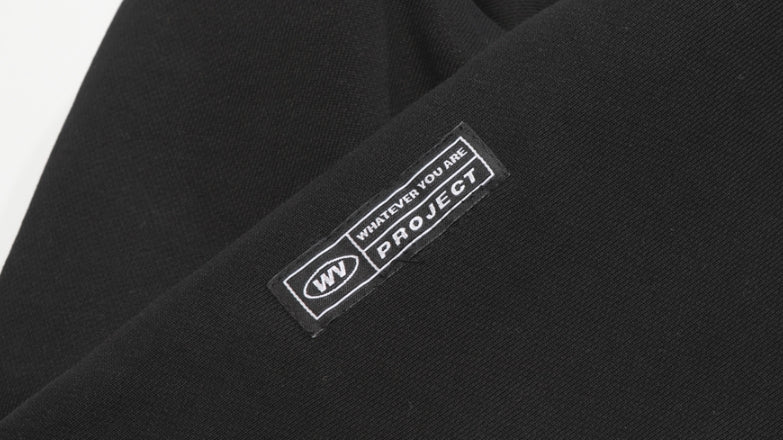 ダブルユーブイプロジェクト(WV PROJECT) COMBI HALF ZIPPER T-SHIRT BLACK JJLT7332