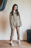 ダブルユーブイプロジェクト(WV PROJECT) Line Wool Anorak Beige MJOT7326