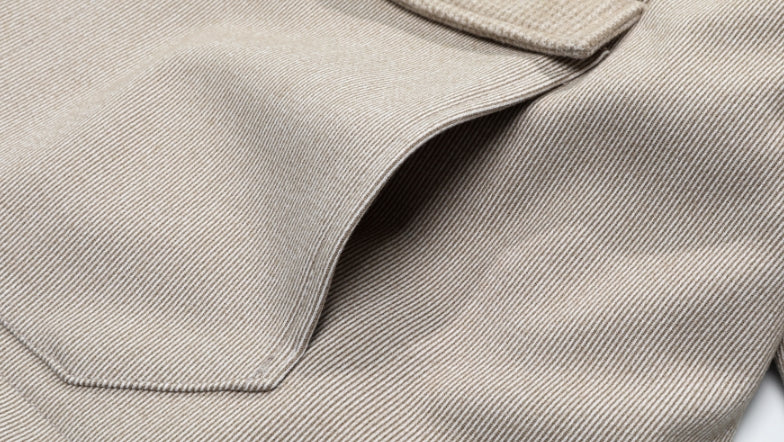 ダブルユーブイプロジェクト(WV PROJECT) Line Wool Anorak Beige MJOT7326