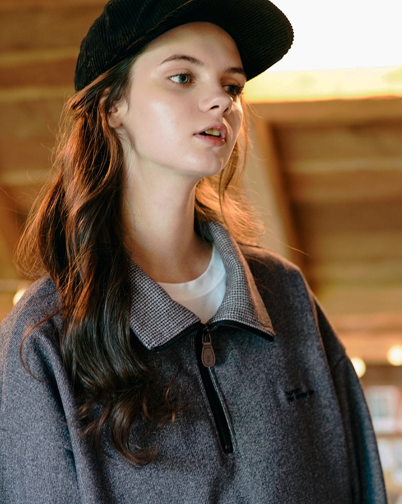 ダブルユーブイプロジェクト(WV PROJECT) Line Wool Anorak Dark gray MJOT7326