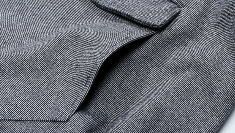 ダブルユーブイプロジェクト(WV PROJECT) Line Wool Anorak Dark gray MJOT7326
