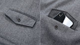 ダブルユーブイプロジェクト(WV PROJECT) Line Wool Anorak Dark gray MJOT7326