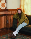 ダブルユーブイプロジェクト(WV PROJECT) MAGARET KNIT MJKN7227 (OLIVE)