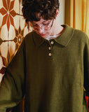 ダブルユーブイプロジェクト(WV PROJECT) MAGARET KNIT MJKN7227 (OLIVE)