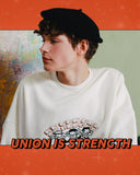 ダブルユーブイプロジェクト(WV PROJECT) WE CAN BE HERO SWEATSHIRTS CREAM JJMT7236