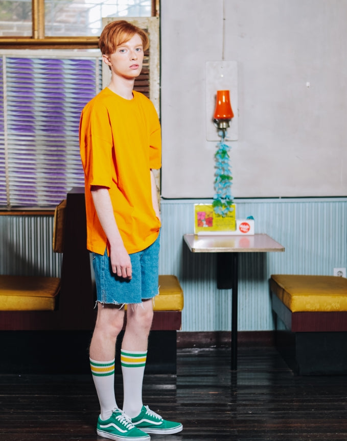 ダブルユーブイプロジェクト(WV PROJECT) BLEEZE SHORT T-SHIRTS JJST7166 (ORANGE)