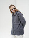 パーステップ(PERSTEP) Tonal Stripe Shirt Jacket 3種 MSLS4304