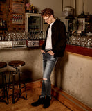 ユベスコ(UBESCO) Room Number Blouson Jumper Black MSOT8012