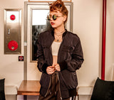 ユベスコ(UBESCO) Room Number Blouson Jumper Navy MSOT8012