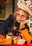 ユベスコ(UBESCO) Good Luck Clty hooded Navy MSHD8008