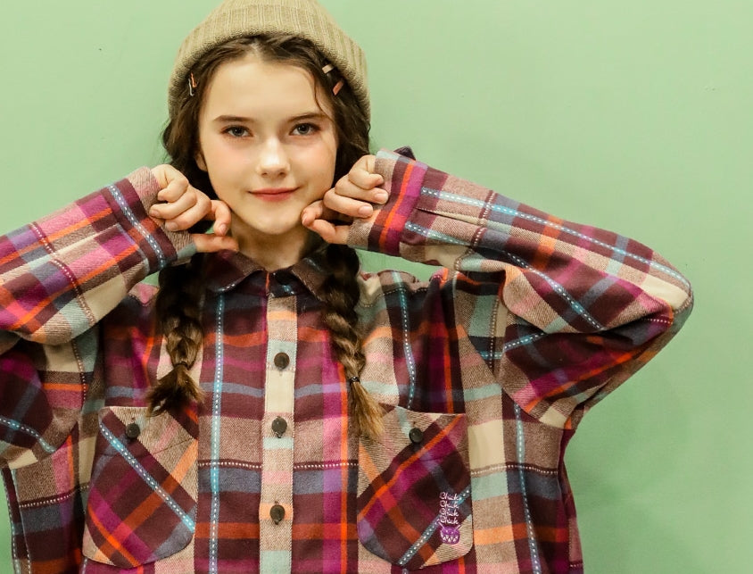 ユベスコ(UBESCO) BETTY CHECK BOX SHIRT MSLS8046