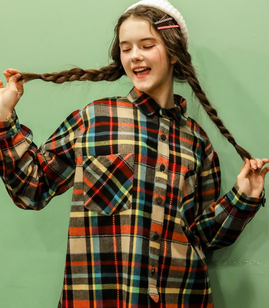 ユベスコ(UBESCO) BETTY CHECK BOX SHIRT MSLS8046