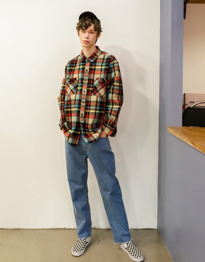 ユベスコ(UBESCO) BETTY CHECK BOX SHIRT MSLS8046