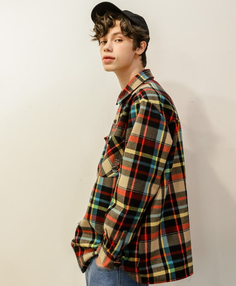 ユベスコ(UBESCO) BETTY CHECK BOX SHIRT MSLS8046