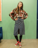 ユベスコ(UBESCO) BETTY CHECK BOX SHIRT MSLS8046