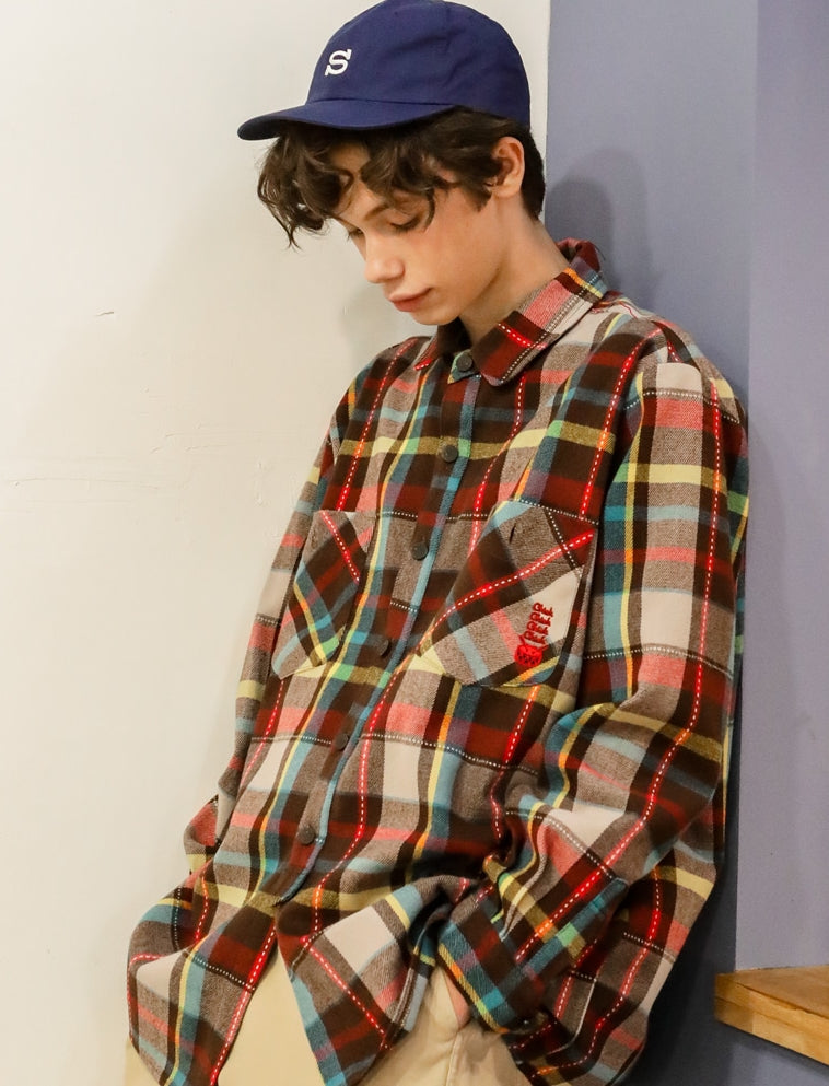 ユベスコ(UBESCO) BETTY CHECK BOX SHIRT MSLS8046