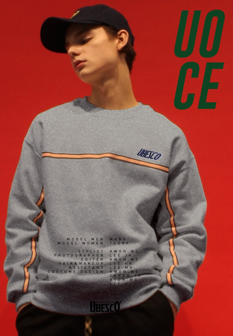 ユベスコ(UBESCO) Logo Line Sweatshirt MSMT8026