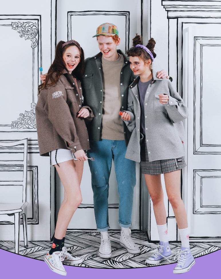 ダブルユーブイプロジェクト(WV PROJECT) WOOD BALLOON SHIRT MJLS7225 (GRAY)