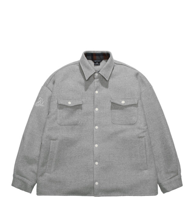 ダブルユーブイプロジェクト(WV PROJECT) WOOD BALLOON SHIRT MJLS7225 (GRAY)