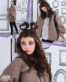 ダブルユーブイプロジェクト(WV PROJECT) WOOD BALLOON SHIRT MJLS7225 (COCOA)