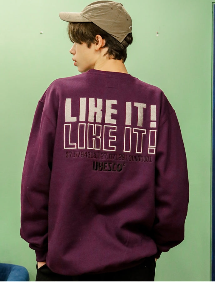 ユベスコ(UBESCO) LIKE IT SWEATSHIRT  SMMT8047