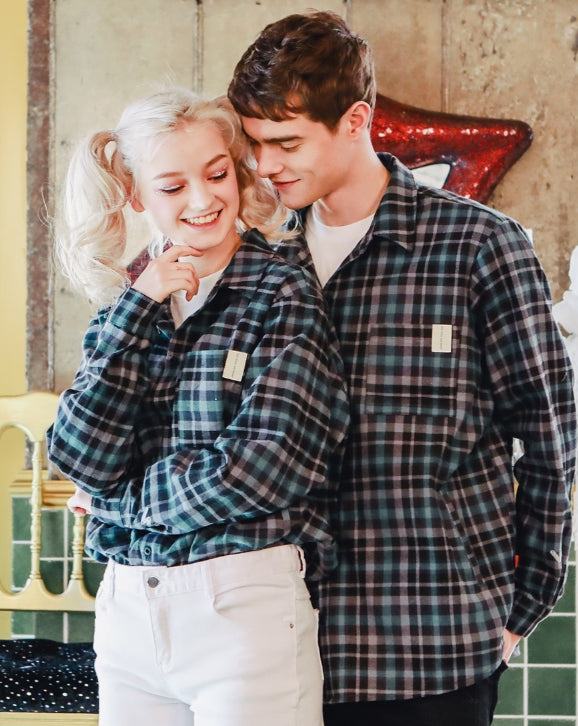 ダブルユーブイプロジェクト(WV PROJECT) TURN CHECK SHIRT KHLS7153 (BLACK)