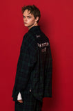 スローアシッド(SLOW ACID) SCOTT Check Shirt Jacket (GREEN)