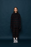 スローアシッド(SLOW ACID)  SCOTT Check Shirt Jacket (BURGUNDY)