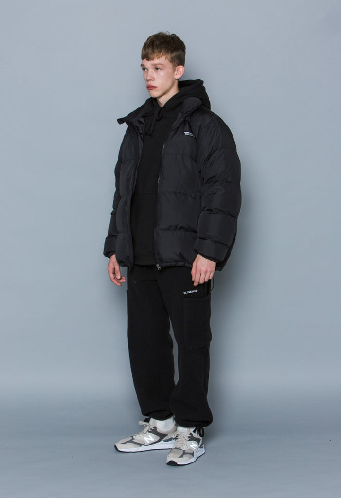 スローアシッド(SLOW ACID)   Scotch Line Logo Down Jumper (BLACK)