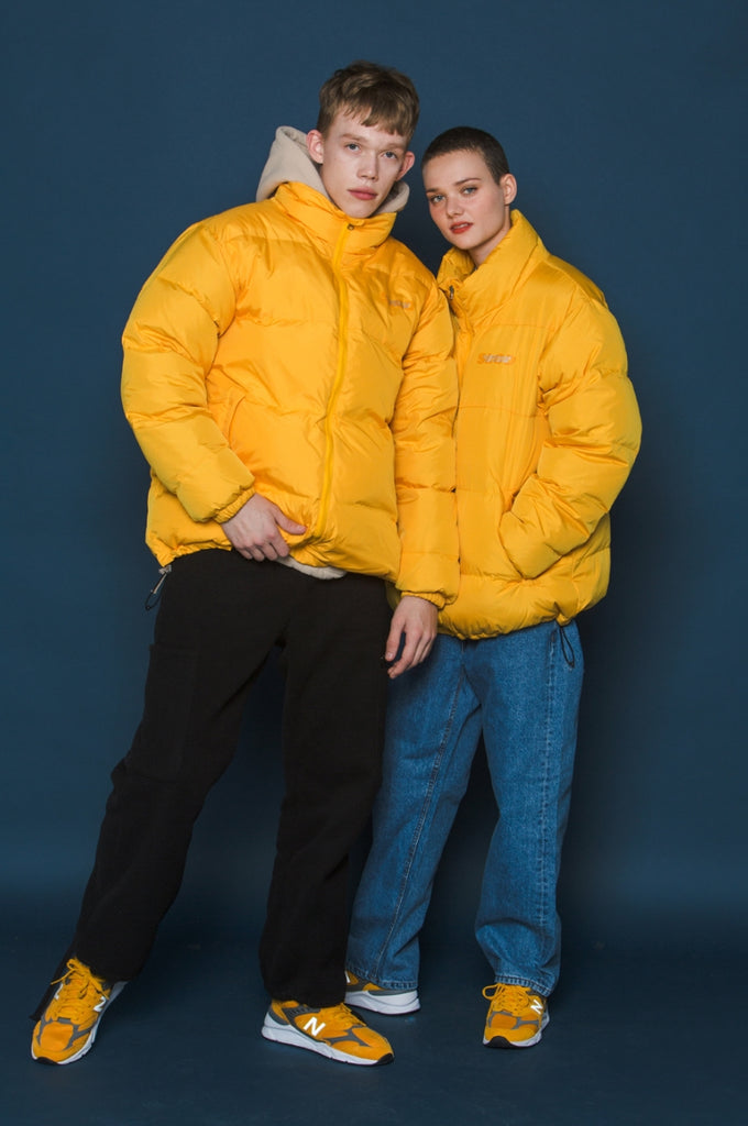スローアシッド(SLOW ACID)   Scotch Line Logo Down Jumper (YELLOW)