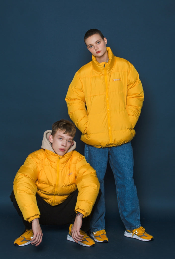 スローアシッド(SLOW ACID)   Scotch Line Logo Down Jumper (YELLOW)
