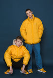 スローアシッド(SLOW ACID)   Scotch Line Logo Down Jumper (YELLOW)