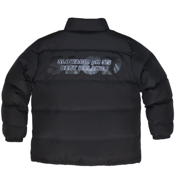 スローアシッド(SLOW ACID)   Scotch Line Logo Down Jumper (BLACK)