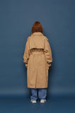スローアシッド(SLOW ACID)  Oversized Trench Coat (BEIGE)
