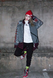 ブラックブロンド(BLACKBLOND) BBD Brutal Graffiti Denim Jacket (Dark Gray)