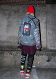 ブラックブロンド(BLACKBLOND) BBD Brutal Graffiti Denim Jacket (Dark Gray)