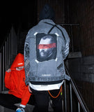 ブラックブロンド(BLACKBLOND) BBD Brutal Graffiti Denim Jacket (Dark Gray)