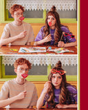 ダブルユーブイプロジェクト(WV PROJECT) TWO THIN STRIPE SHORT SLEEVE BEIGE JJST7090