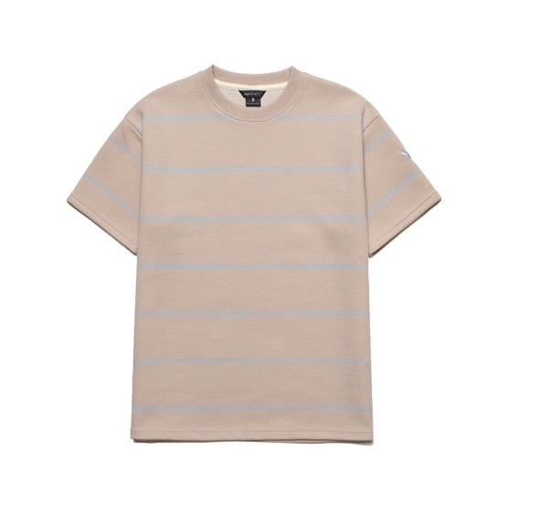 ダブルユーブイプロジェクト(WV PROJECT) TWO THIN STRIPE SHORT SLEEVE BEIGE JJST7090