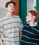 ダブルユーブイプロジェクト(WV PROJECT) TWO THIN STRIPE SHORT SLEEVE BLACK JJST7090