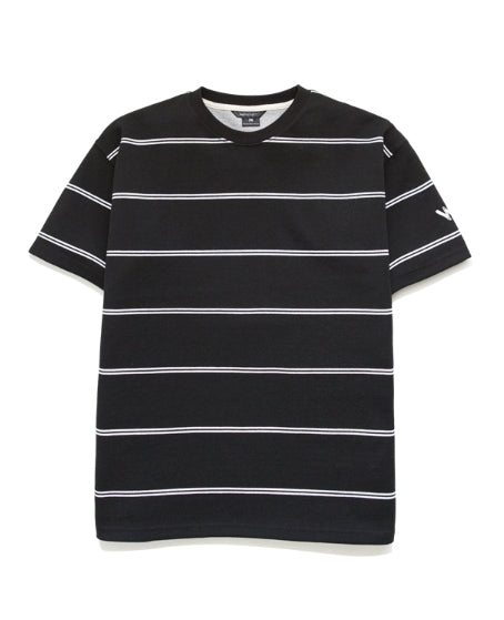 ダブルユーブイプロジェクト(WV PROJECT) TWO THIN STRIPE SHORT SLEEVE BLACK JJST7090